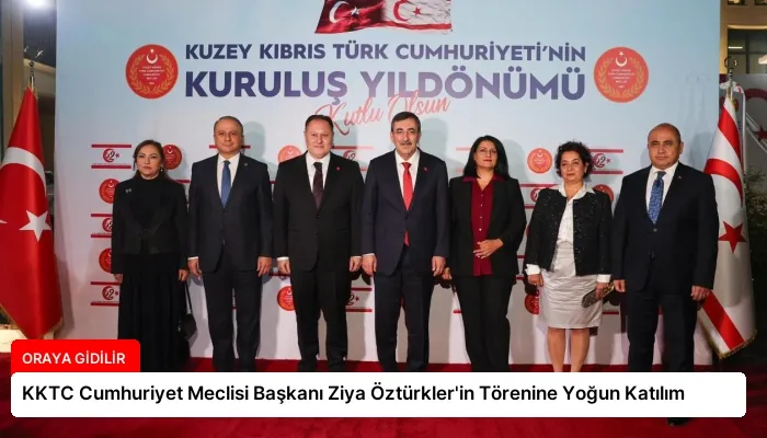 KKTC Cumhuriyet Meclisi Başkanı Ziya Öztürkler’in Törenine Yoğun Katılım