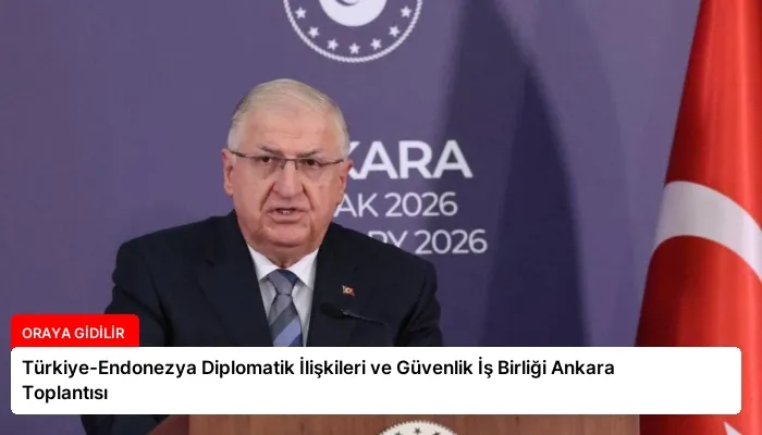 Türkiye-Endonezya Diplomatik İlişkileri ve Güvenlik İş Birliği Ankara Toplantısı