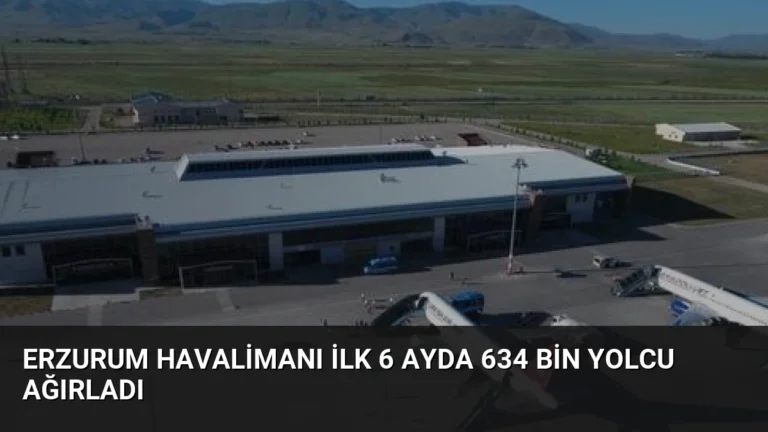 Erzurum Havalimanı İlk 6 Ayda 634 Bin Yolcu Ağırladı