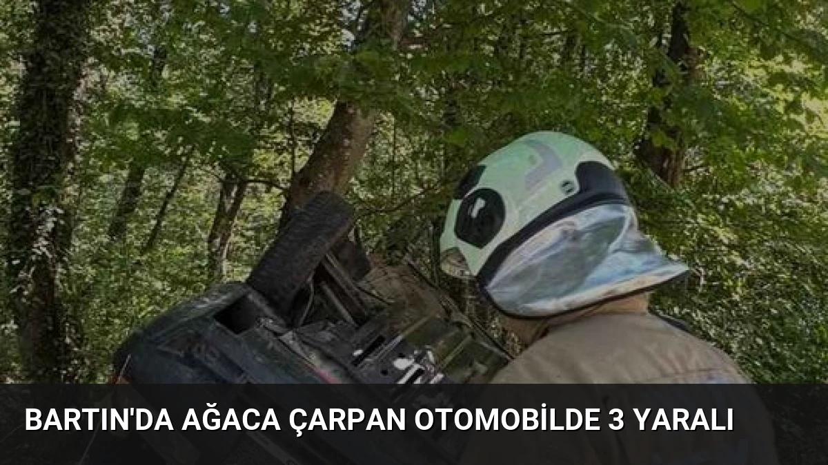 Bartın’da Ağaca Çarpan Otomobilde 3 Yaralı
