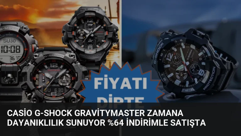 Casio G-Shock Gravitymaster Zamana Dayanıklılık Sunuyor %64 İndirimle Satışta