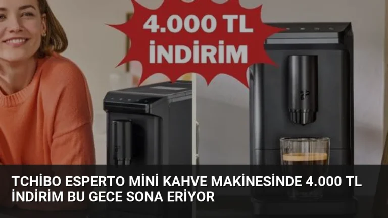 Tchibo Esperto Mini Kahve Makinesinde 4.000 TL İndirim Bu Gece Sona Eriyor