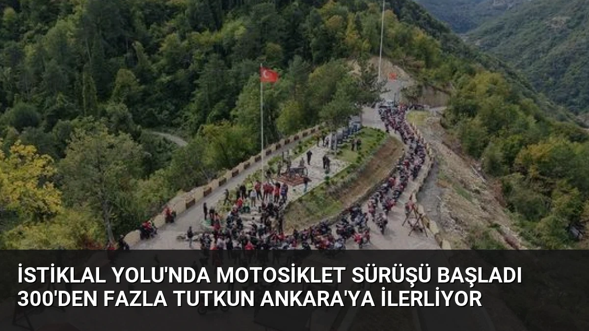 İstiklal Yolu’nda Motosiklet Sürüşü Başladı 300’den Fazla Tutkun Ankara’ya İlerliyor