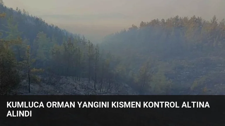 Kumluca Orman Yangını Kısmen Kontrol Altına Alındı