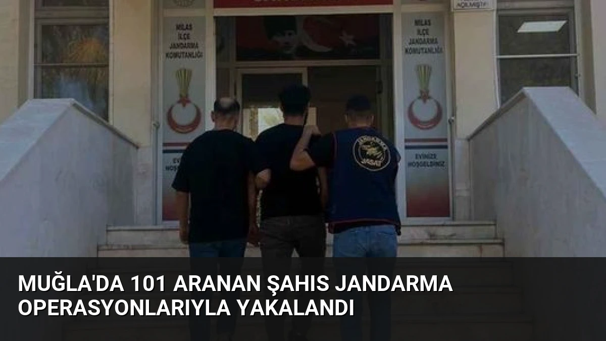 Muğla’da 101 Aranan Şahıs Jandarma Operasyonlarıyla Yakalandı