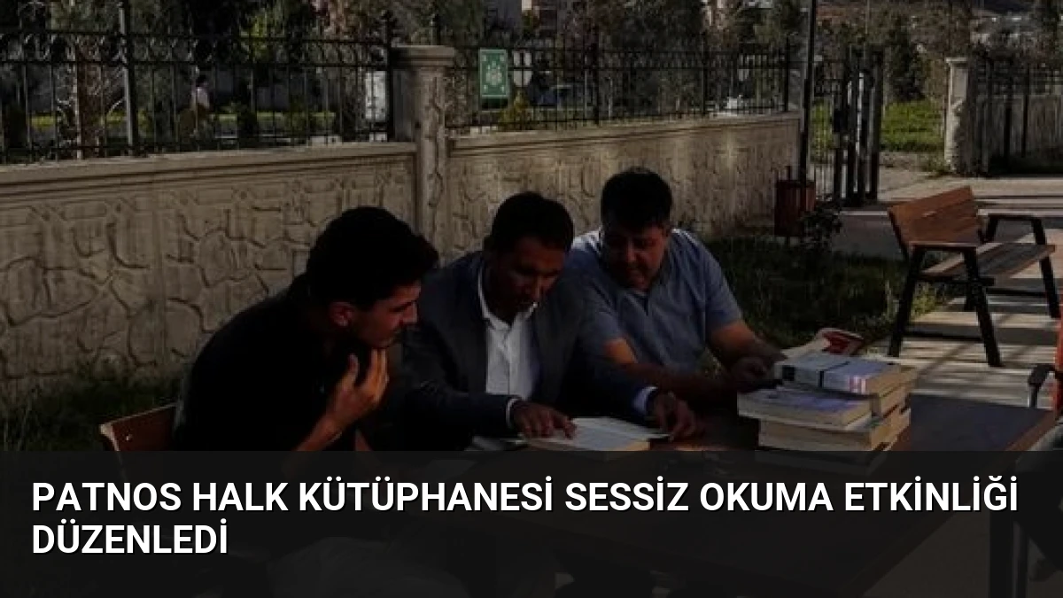 Patnos Halk Kütüphanesi Sessiz Okuma Etkinliği Düzenledi