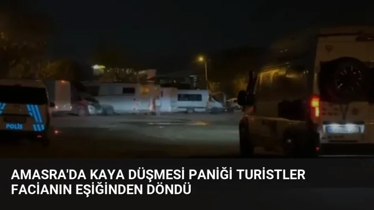 Amasra’da Kaya Düşmesi Paniği Turistler Facianın Eşiğinden Döndü
