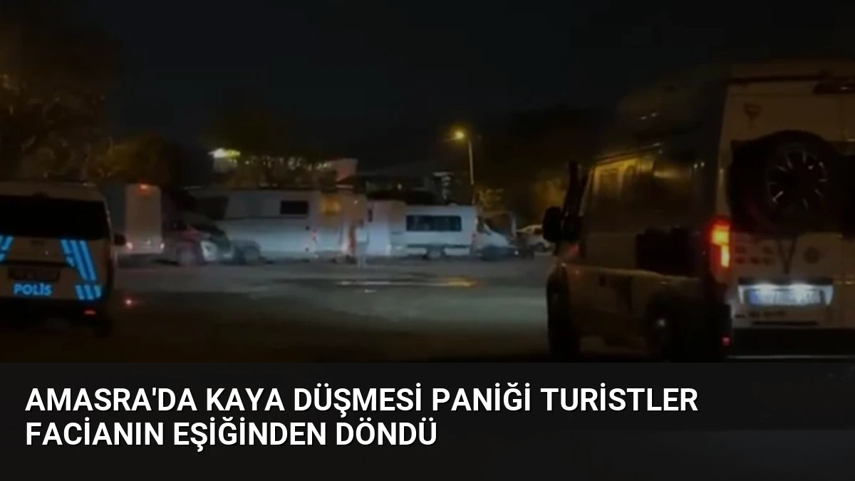 Amasra’da Kaya Düşmesi Paniği Turistler Facianın Eşiğinden Döndü