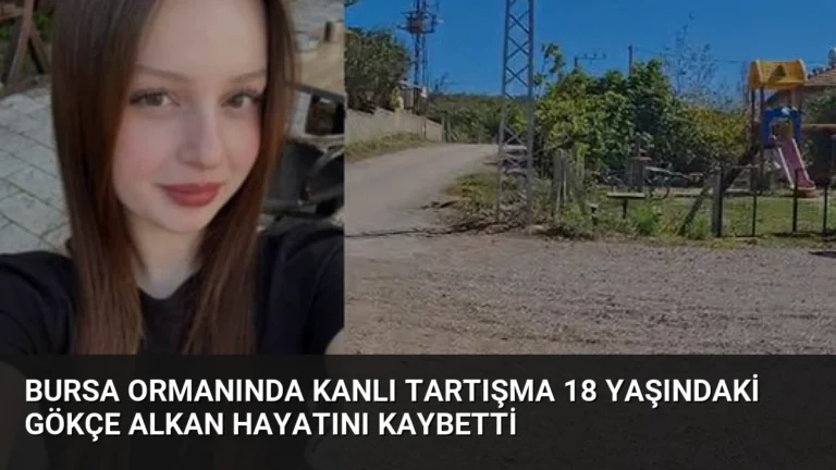 Bursa Ormanında Kanlı Tartışma 18 Yaşındaki Gökçe Alkan Hayatını Kaybetti