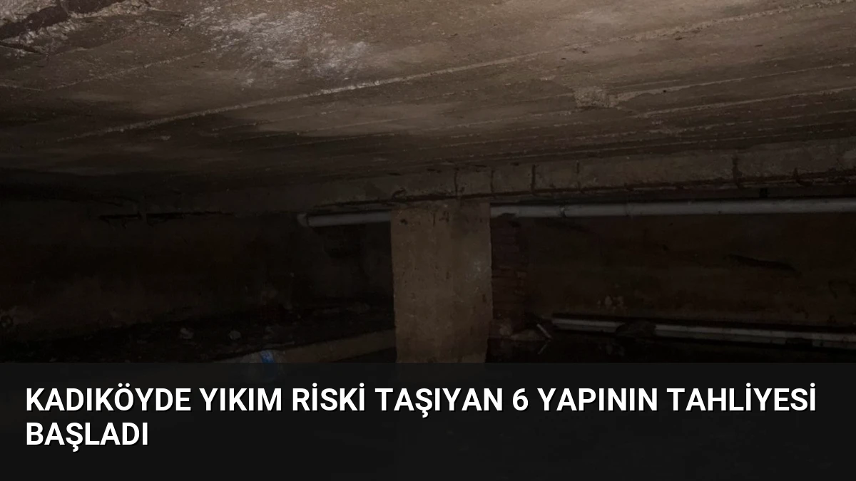 Kadıköyde Yıkım Riski Taşıyan 6 Yapının Tahliyesi Başladı